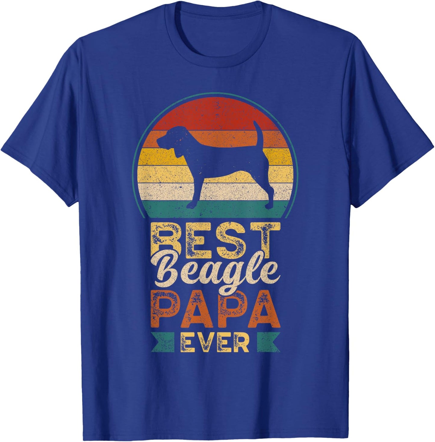 Best Beagle Papa Ever, Father's Day, Dad, Grandpa T-Shirt - T-Shirt | Royal