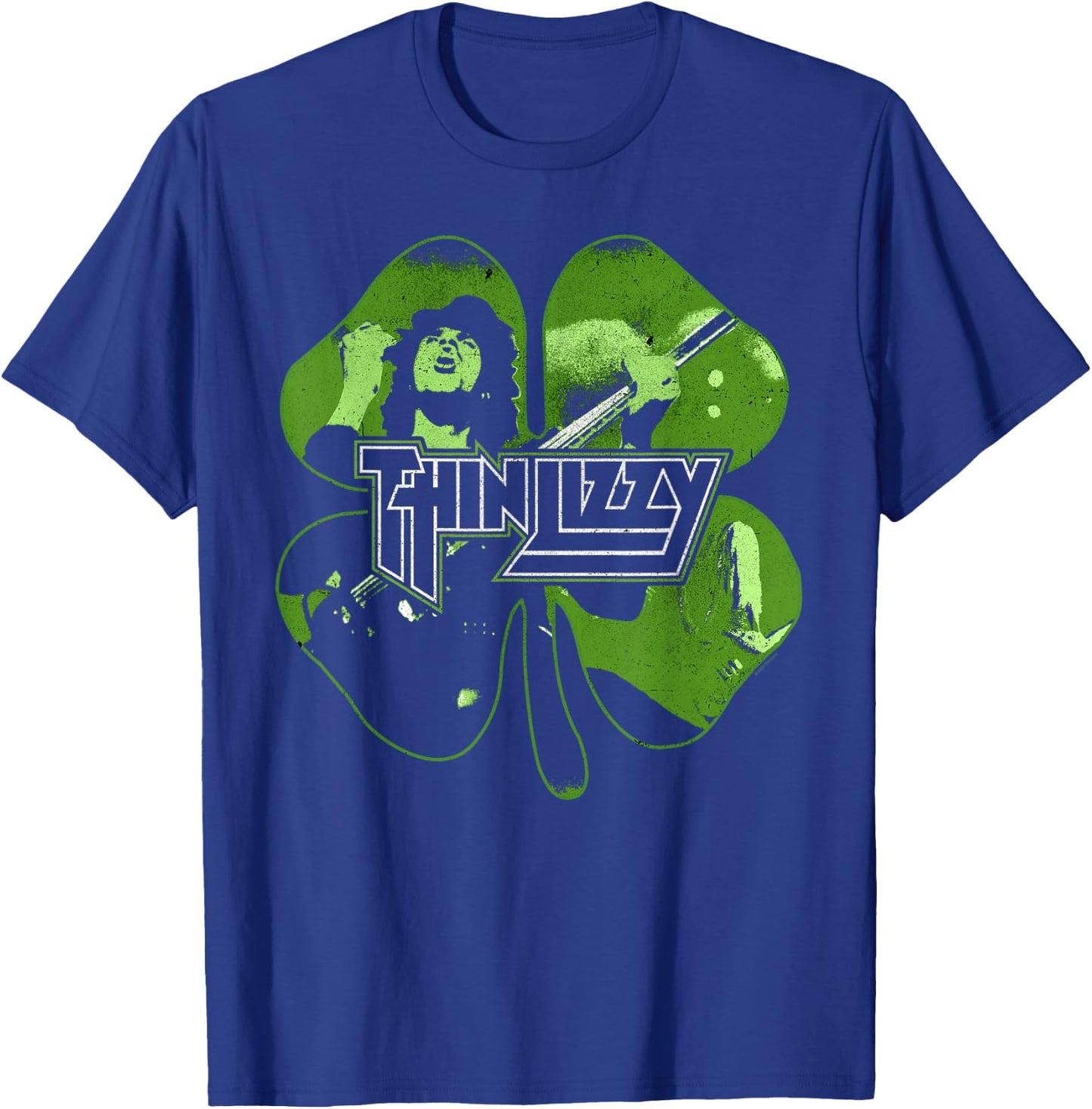 Thin Lizzy – Shamrock Infill T-Shirt - T-Shirt | Royal