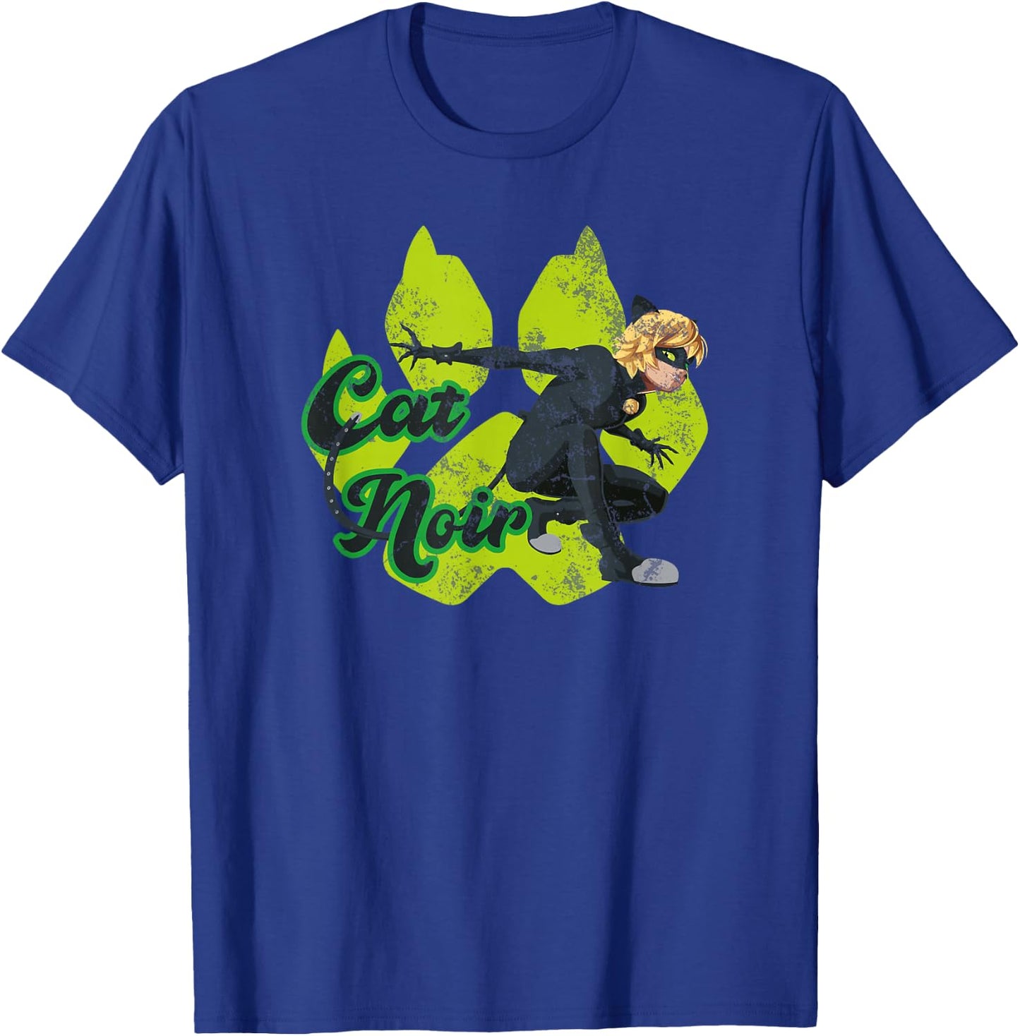 Miraculous Ladybug Vintage Collection with Cat Noir paw T-Shirt - T-Shirt | Royal