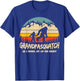 Grandpa Squatch Funny Bigfoot Sasquatch Fathers Day Gift T-Shirt - T-Shirt | Royal