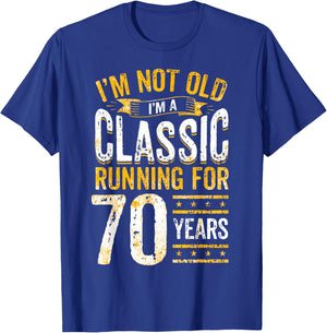 70th Birthday I 70 Year Old Classic T-Shirt - T-Shirt | Royal