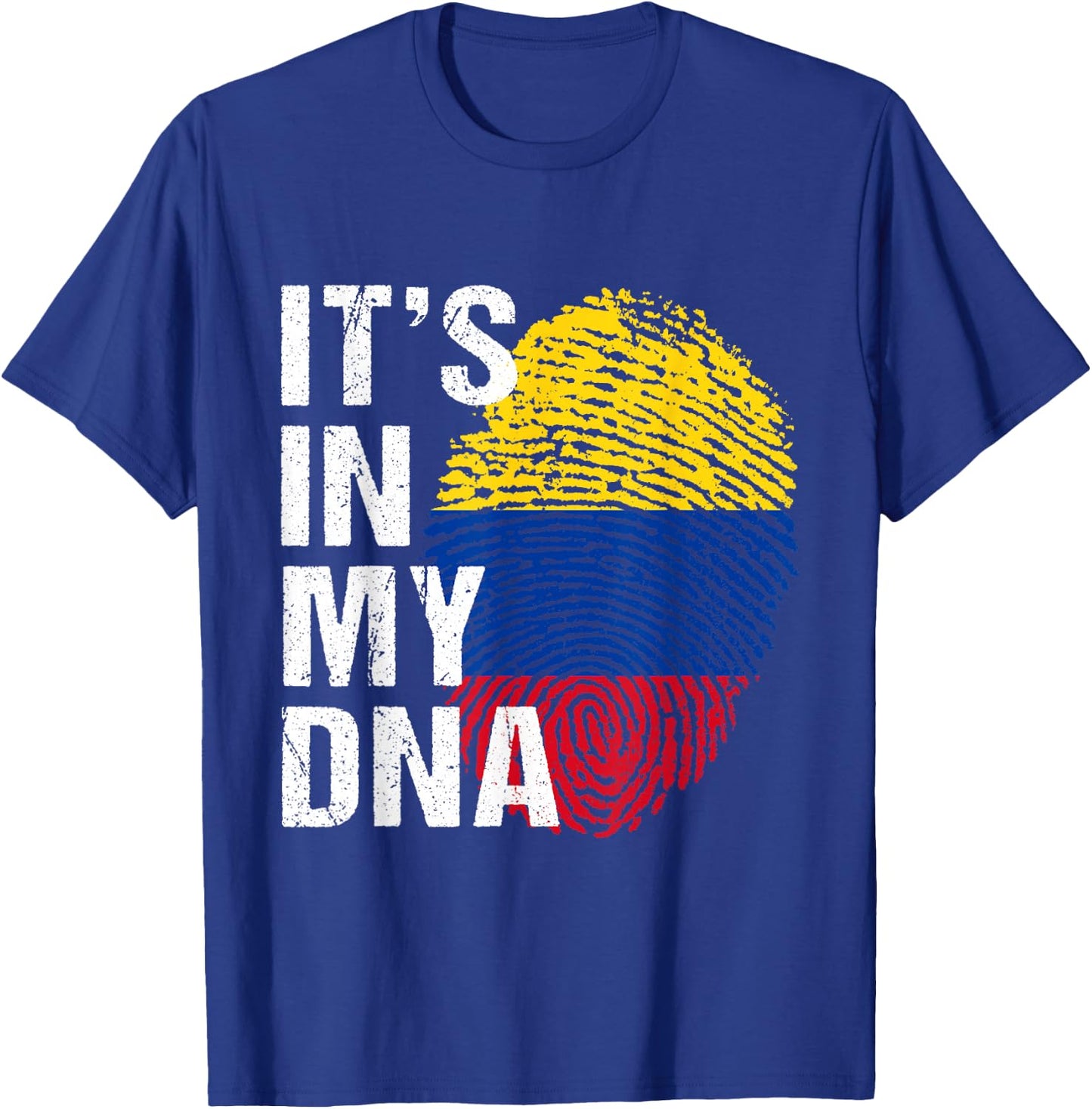 It's in My DNA colombian proud men women kids colombia T-Shirt - T-Shirt | Royal