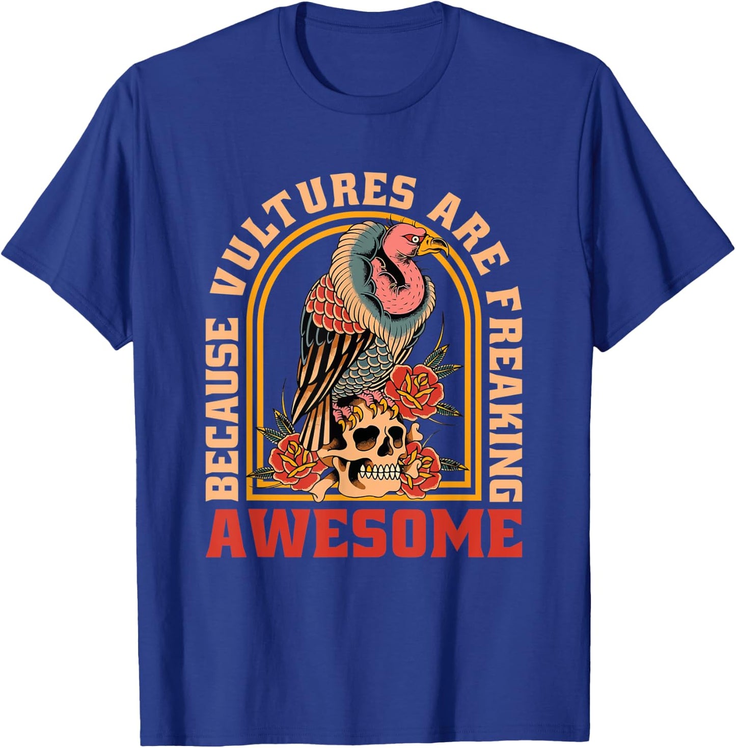 Vulture Shirt For Vulture Watcher Buzzard Scavenger Turkey T-Shirt - T-Shirt | Royal