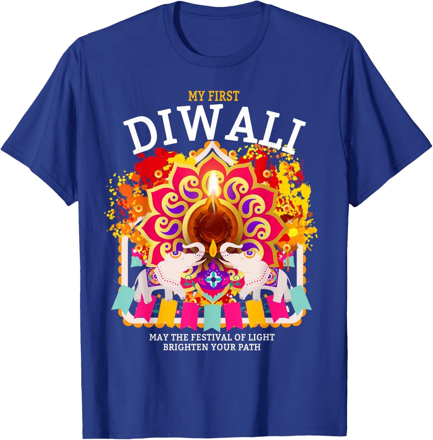My First Diwali Festival Outfit Idea For Kids & Diwali T-Shirt - T-Shirt | Royal