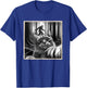 Funny Cat Selfie with Bigfoot, Sasquatch & Humor, Funny Cat T-Shirt - T-Shirt | Royal