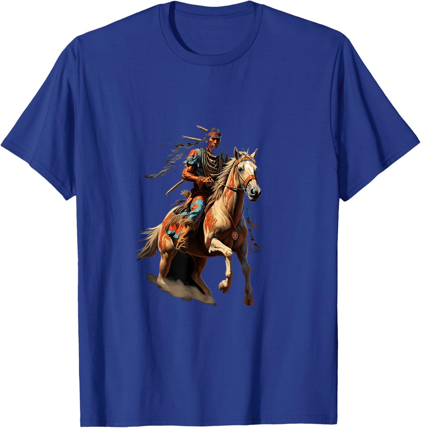 Indian Warrior Chief Indian Horse T-Shirt - T-Shirt | Royal