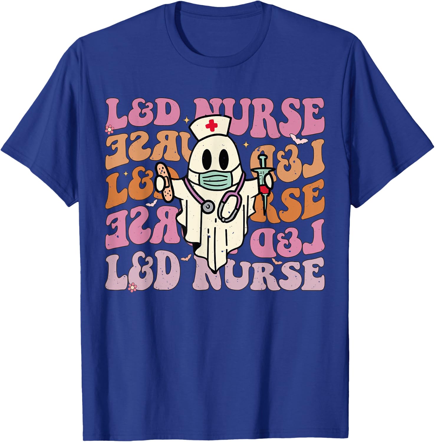 Groovy Labor & Delivery Funny Halloween Costume L&D Nurse T-Shirt - T-Shirt | Royal