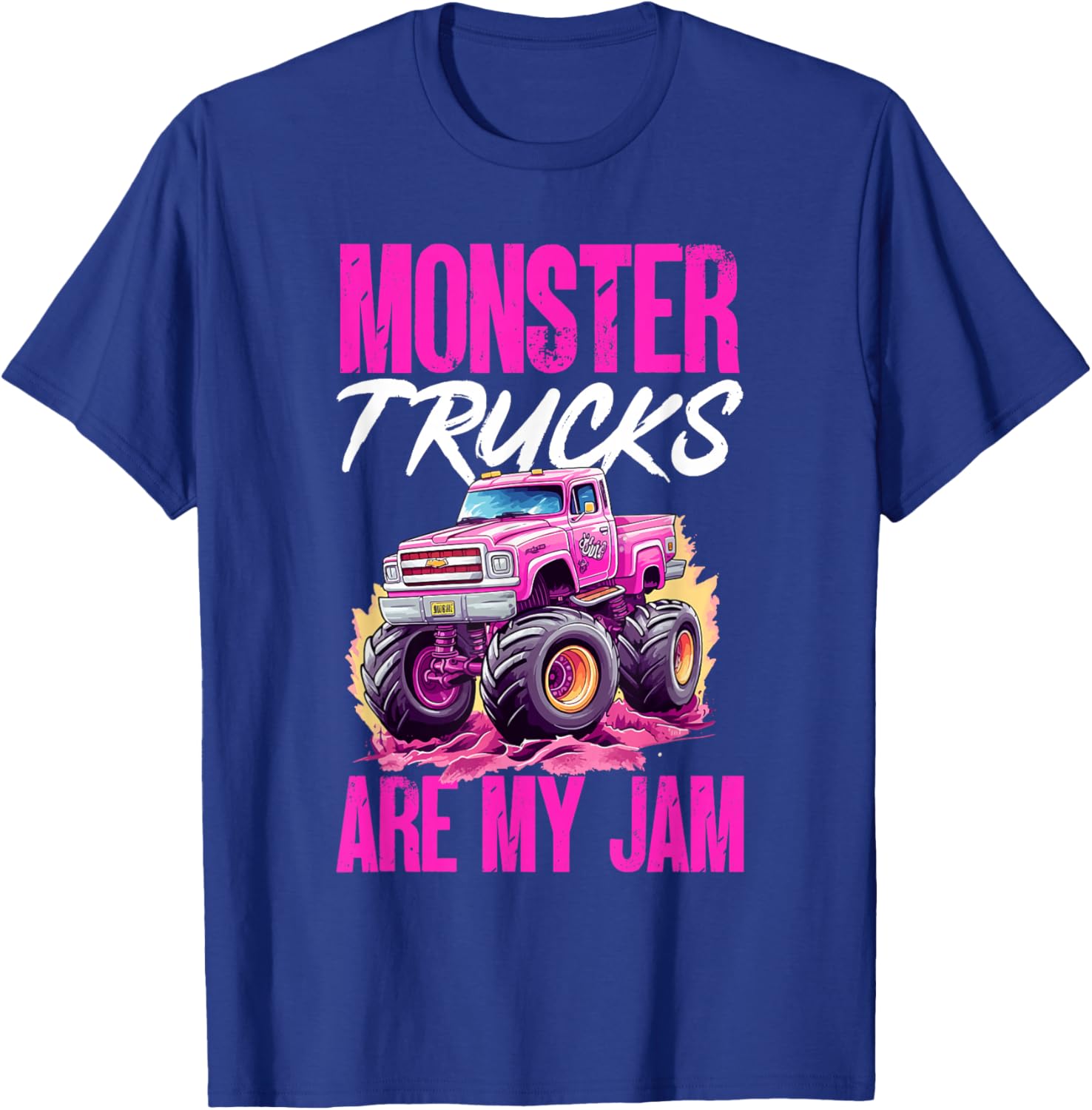 Monster Truck Toddler Girl Monster Trucks Are My Jam T-Shirt - T-Shirt | Royal