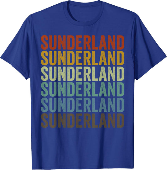 Sunderland City Retro T-Shirt - T-Shirt | Royal