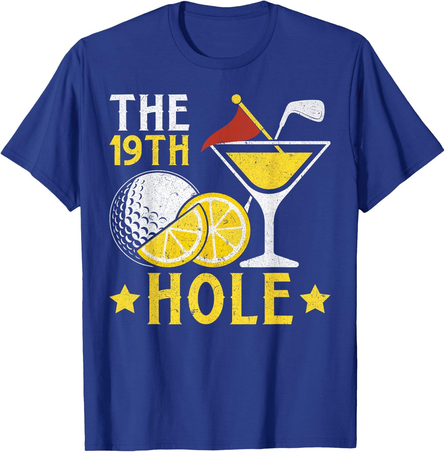 The 19th Hole Golf Game Beers and Cocktails Beer Drinkers T-Shirt - T-Shirt | Royal