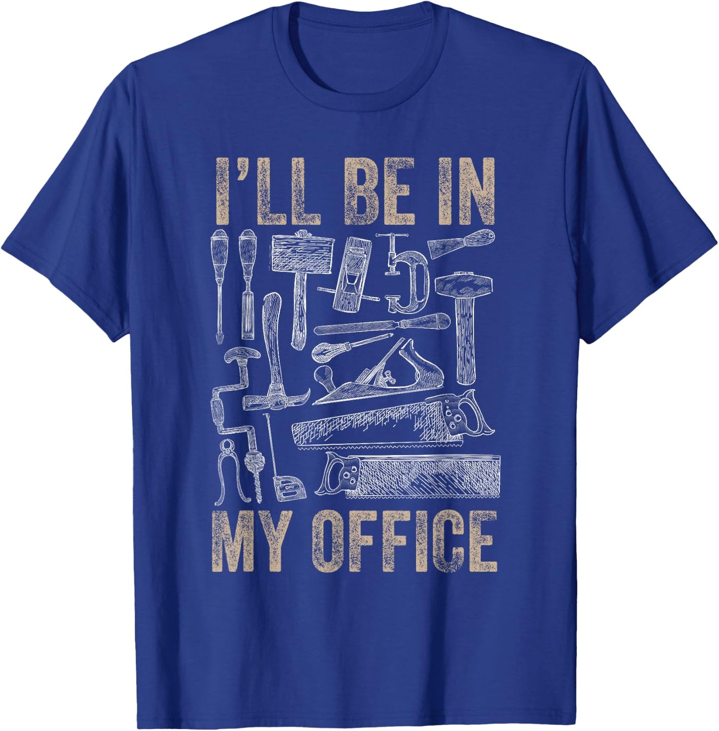 Funny Woodworking Carpenter Carpentry Woodworker T-Shirt - T-Shirt | Royal