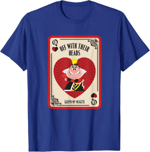 Disney Villains The Queen of Hearts Off with Their Heads Small T-Shirt - T-Shirt | Royal