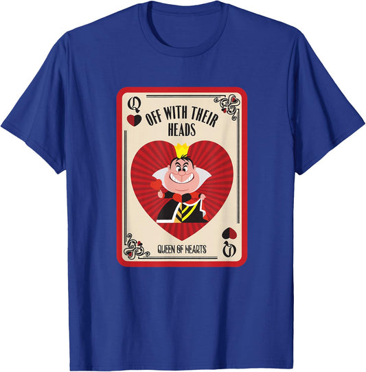 Disney Villains The Queen of Hearts Off with Their Heads Small T-Shirt - T-Shirt | Royal