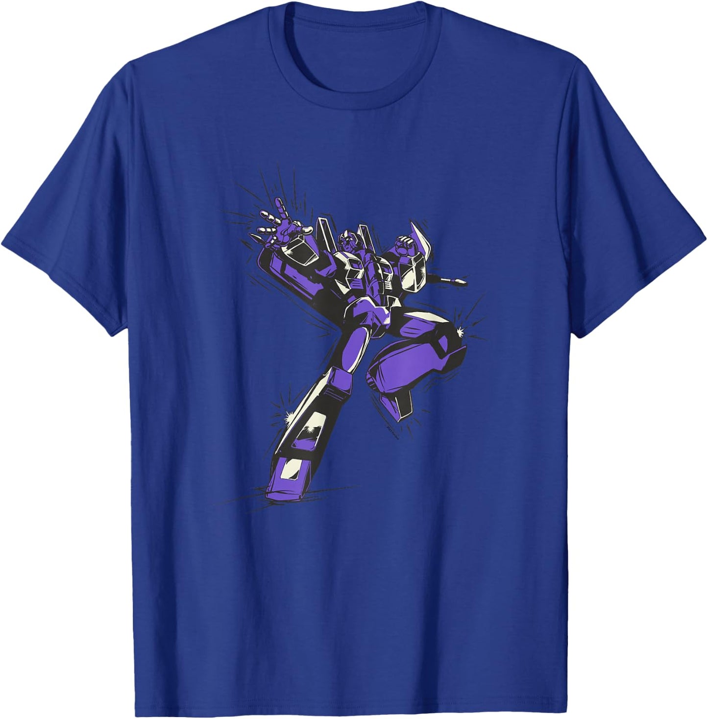 Transformers Starscream Battle Pose Japanese Comic Style T-Shirt - T-Shirt | Royal