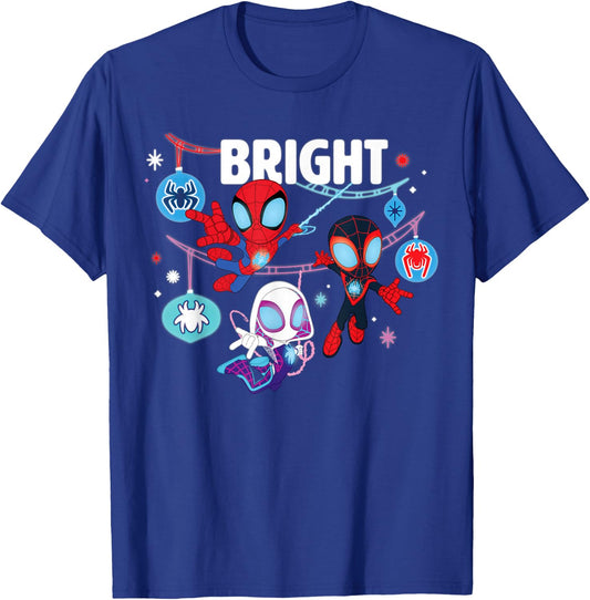 Marvel Spidey and His Amazing Friends Bright Christmas T-Shirt - T-Shirt | Royal