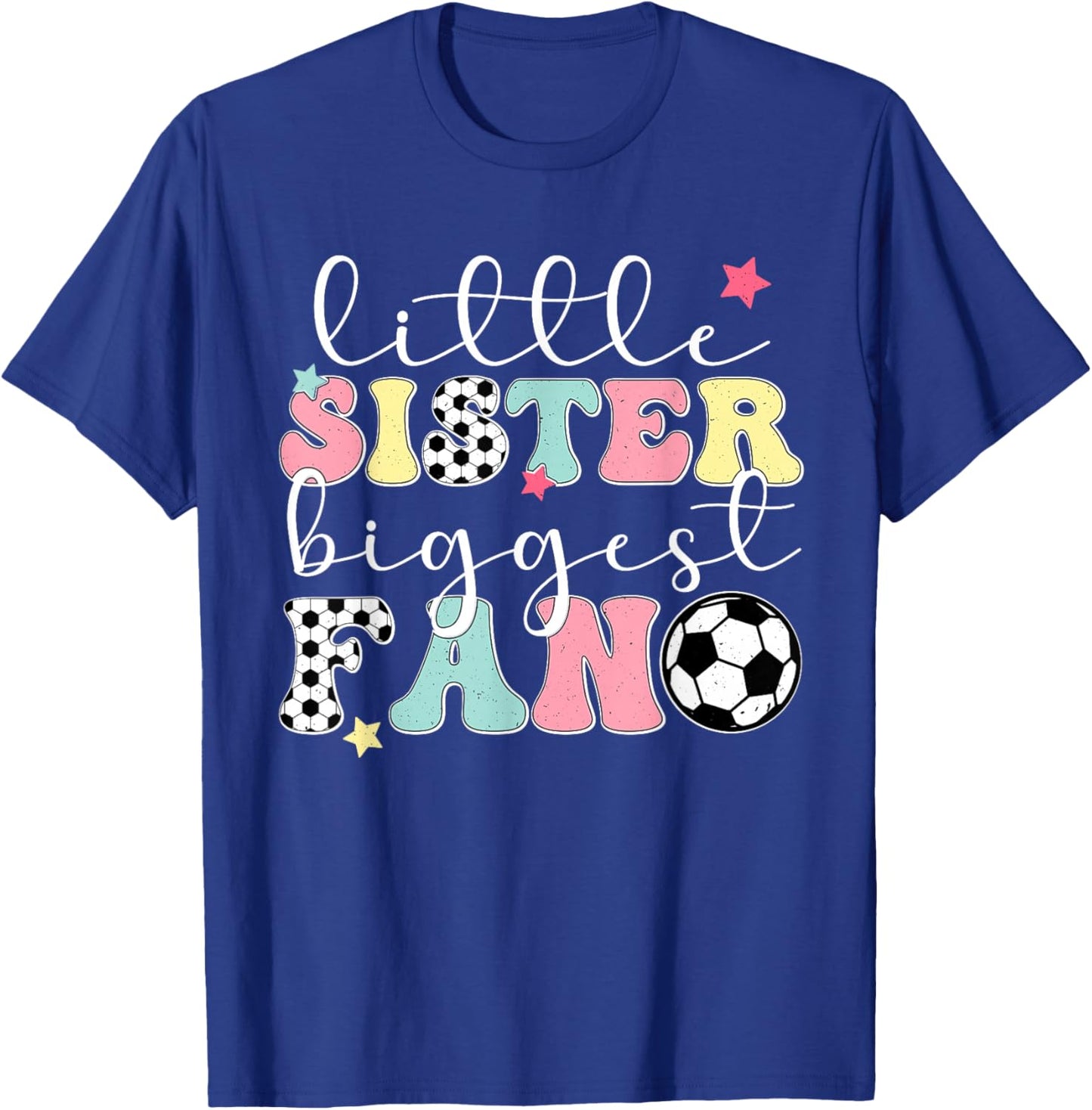 Little Sister Soccer Sister Soccer Player's Sister T-Shirt - T-Shirt | Royal