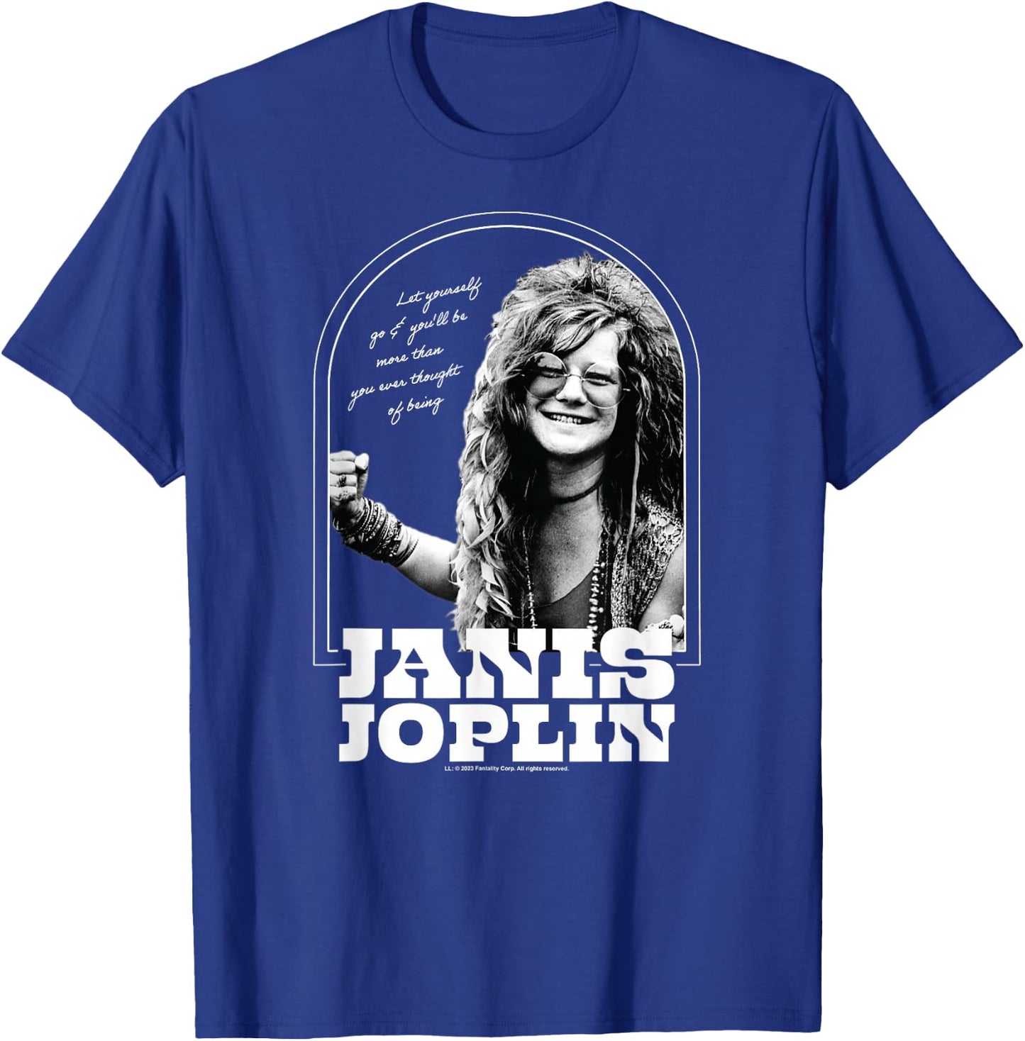 Janis Joplin - Let Yourself Go Be More T-Shirt - T-Shirt | Royal