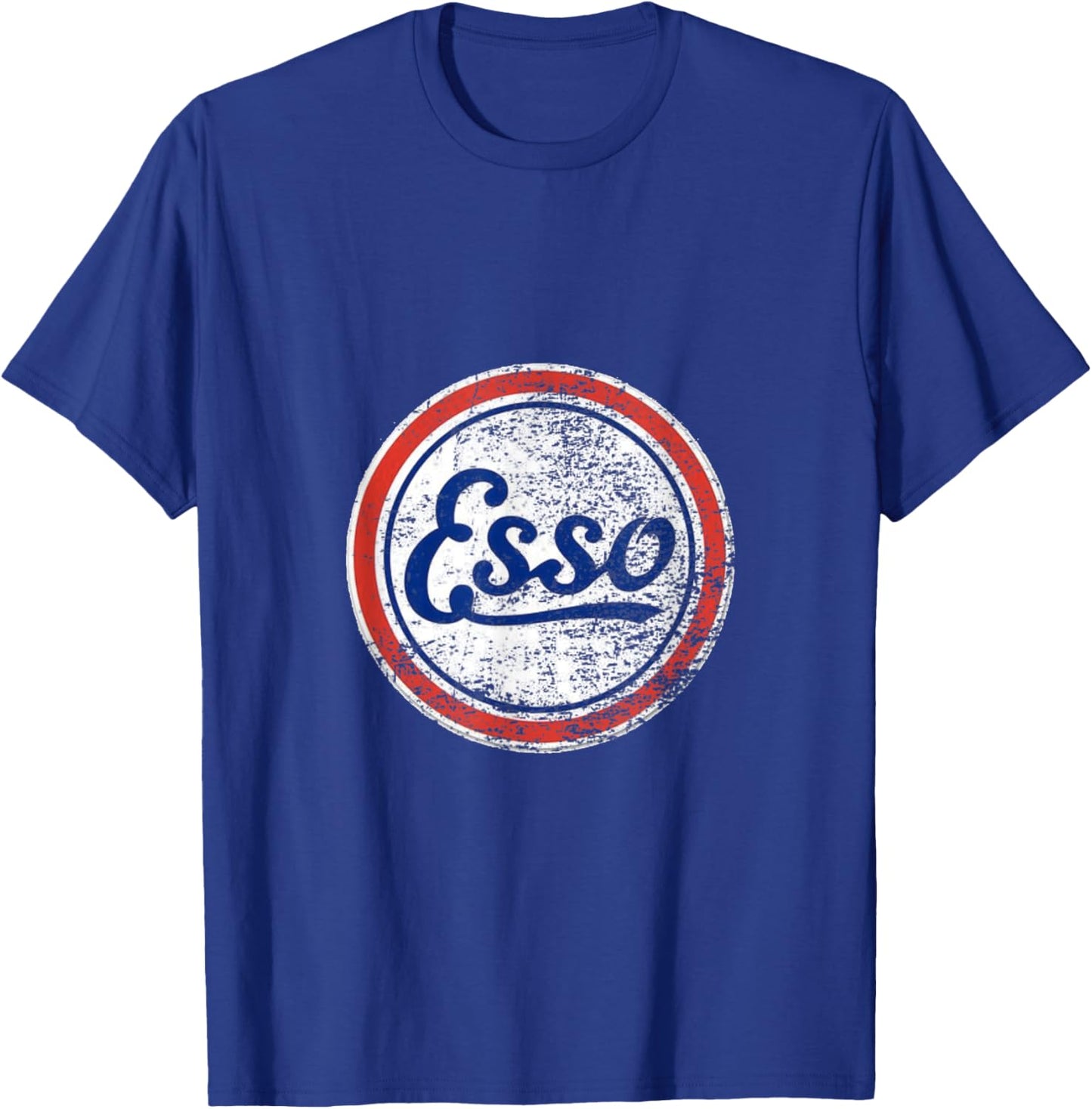 Vintage Esso Gas Station Sign T-Shirt - T-Shirt | Royal