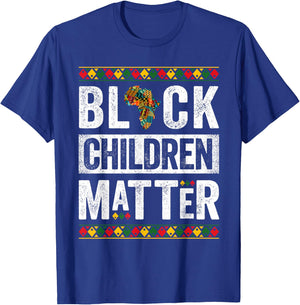 Black Children Matter Kids Black History Month T-Shirt - T-Shirt | Royal
