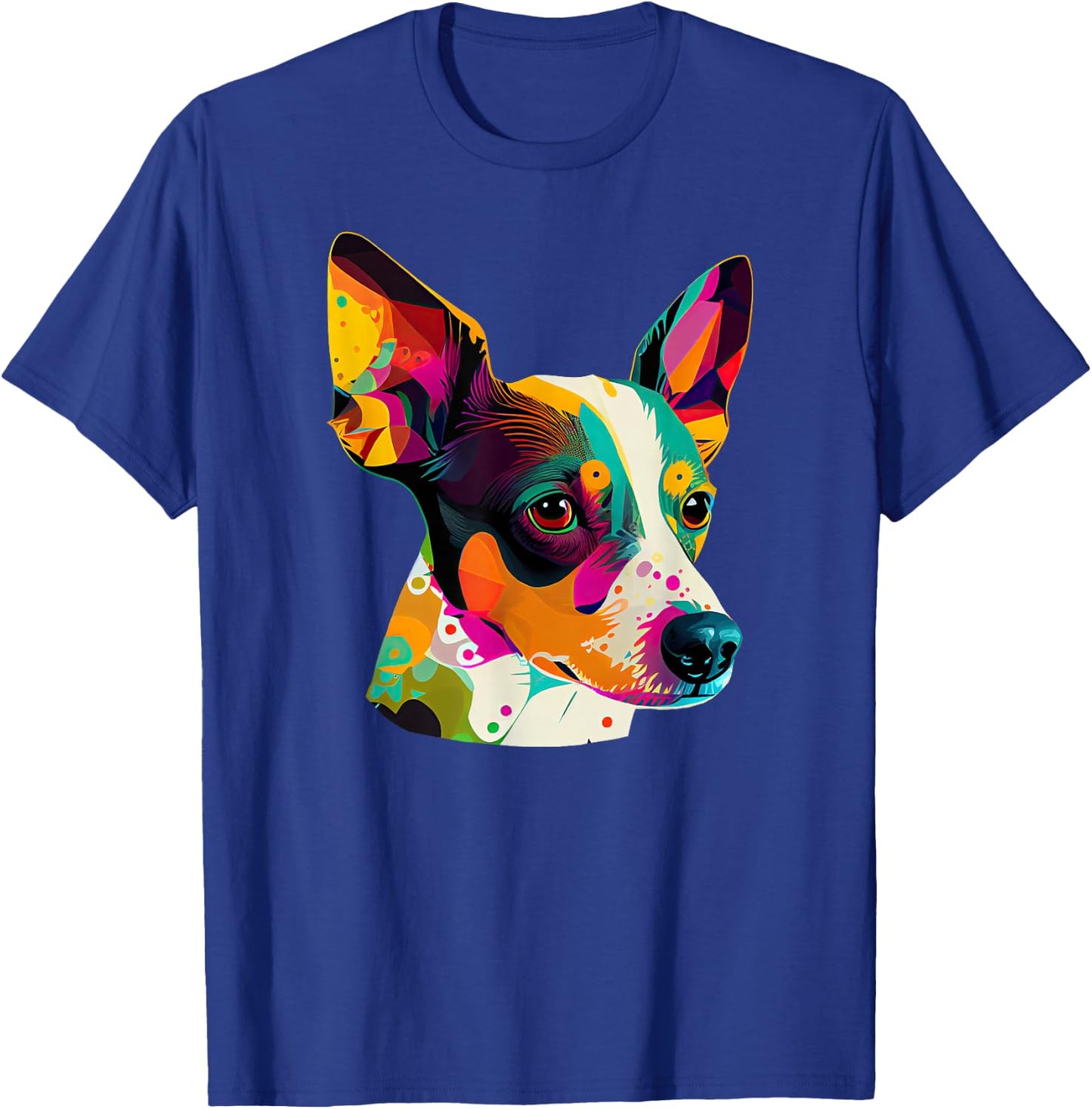Rat Terrier Lover Pop Art Rat Terrier Dog T-Shirt - T-Shirt | Royal