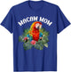 Macaw Mom Cute Scarlet Macaw Parrot Bird Women's T-Shirt - T-Shirt | Royal