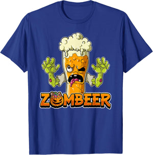 Zombeer Halloween Zombie T-Shirt - T-Shirt | Royal
