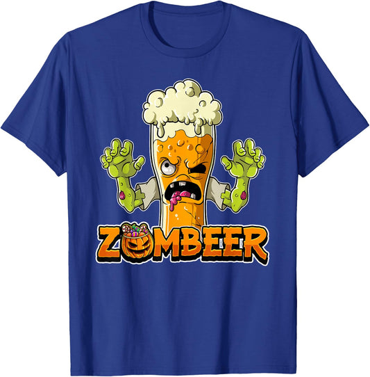 Zombeer Halloween Zombie T-Shirt - T-Shirt | Royal