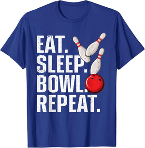 Cool Bowling Women Bowling League Team Sports Bowler T-Shirt - T-Shirt | Royal