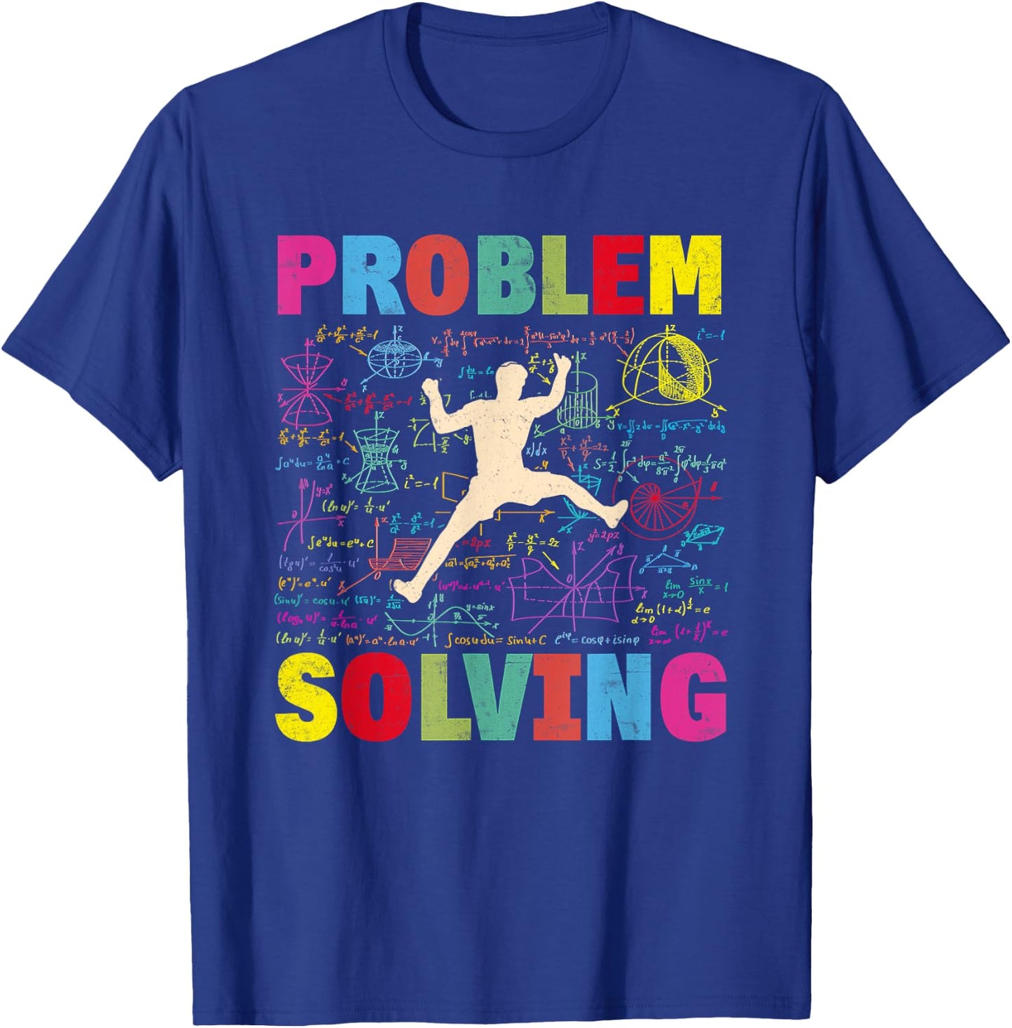 Mathematic Problem Solving Climber Rock Climbing Bouldering T-Shirt - T-Shirt | Royal