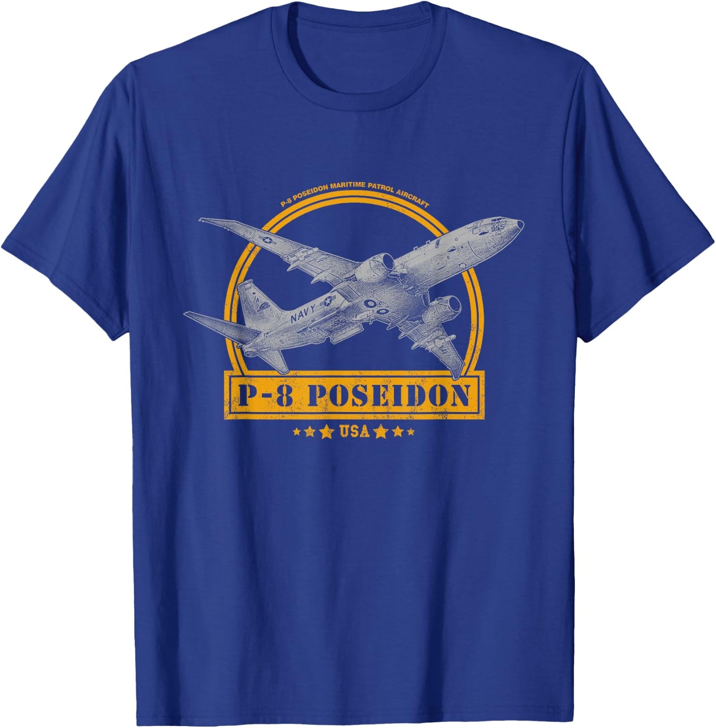 P-8 Poseidon Aircraft T-Shirt - T-Shirt | Royal