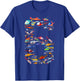 Helicopter 6th Birthday Kids Airplane 6 Year Old Boy Plane T-Shirt - T-Shirt | Royal