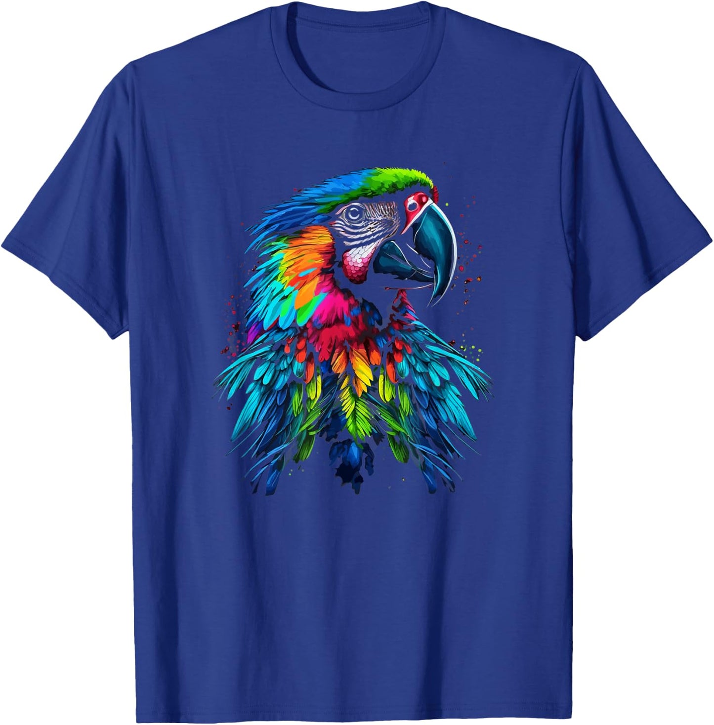 Rainbow Parrot | Beautiful Macaw | Cute Colorful Bird T-Shirt - T-Shirt | Royal