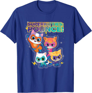 Disney Junior SuperKitties Pounce! Full Team T-Shirt - T-Shirt | Royal