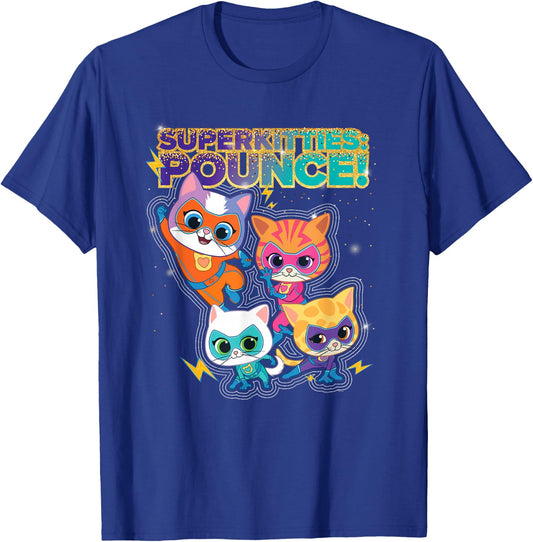 Disney Junior SuperKitties Pounce! Full Team T-Shirt - T-Shirt | Royal