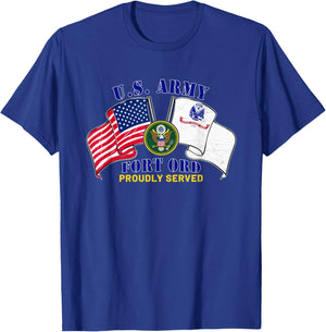 Fort Ord California Ca Us Army Training Center Infantry T-Shirt - T-Shirt | Royal