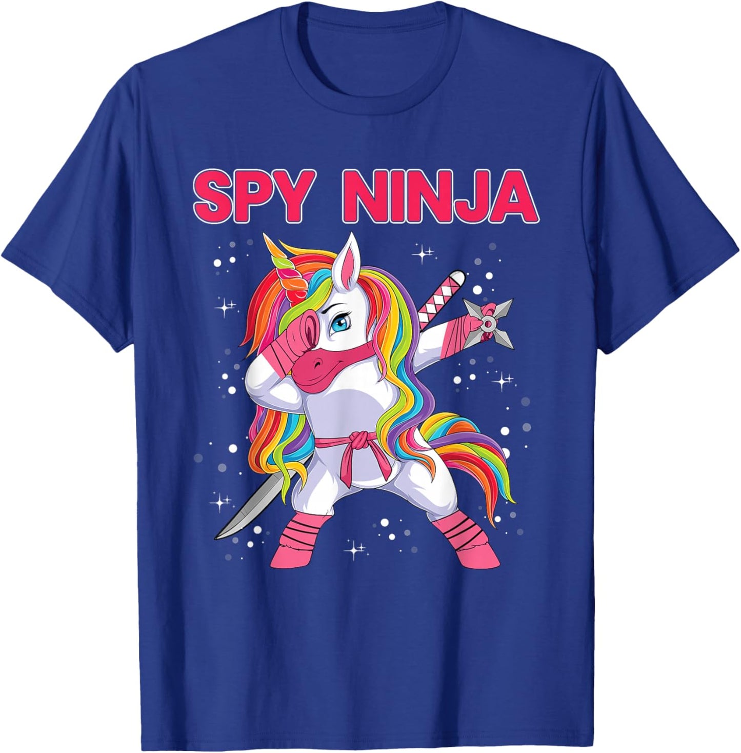 Gaming Spy Unicorn Ninja Gamers Gaming Enthusiast T-Shirt - T-Shirt | Royal