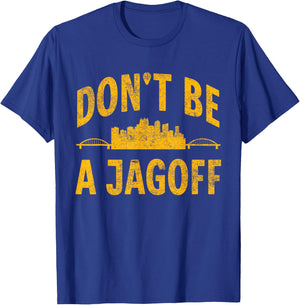 Funny Pittsburgh Jagoff Steel City Skyline 412 Home Vintage T-Shirt - T-Shirt | Royal