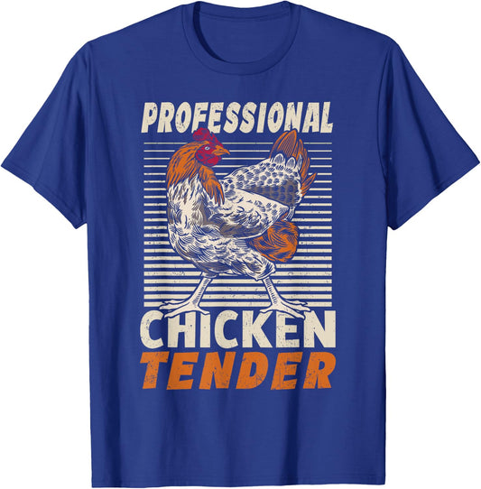 Professional Chicken Tender Crazy Chicken Lady T-Shirt - T-Shirt | Royal