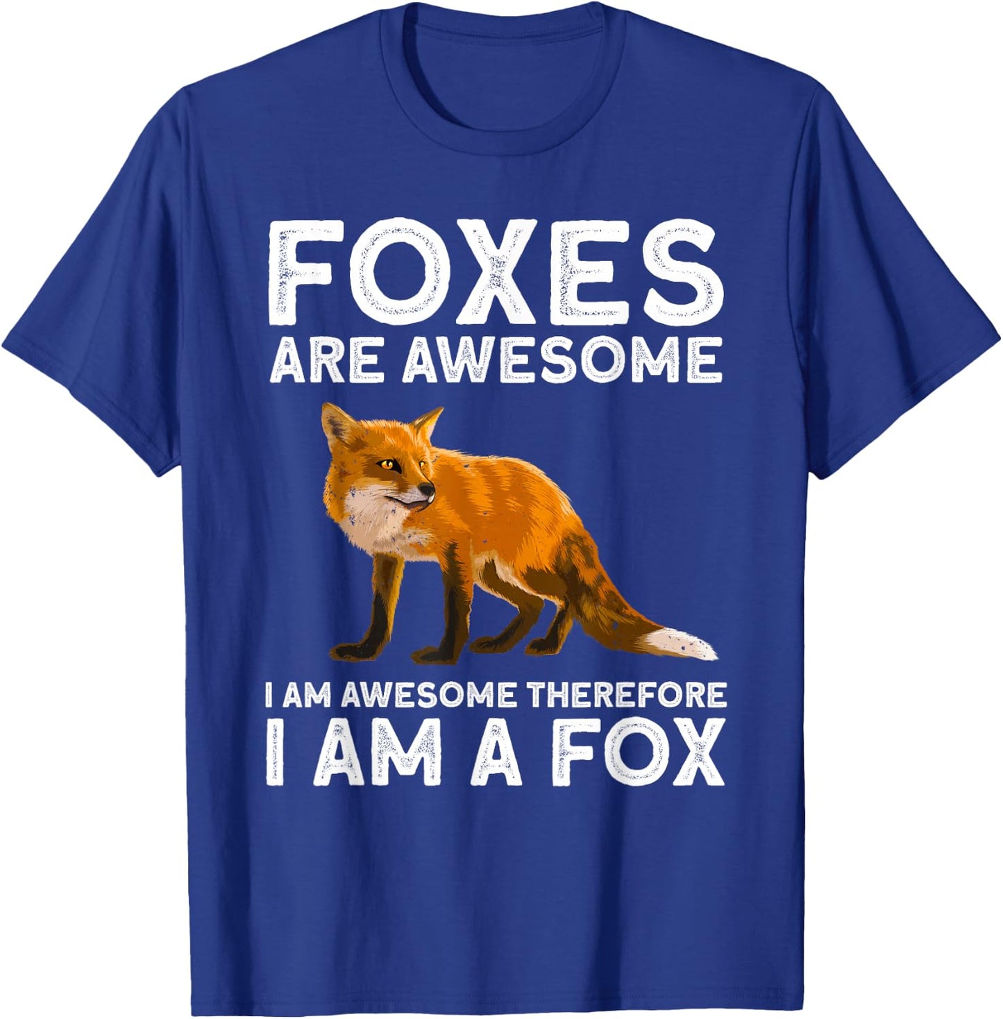 Cool Fox Design Women Kids Wildlife Animal Fox Lover Small T-Shirt - T-Shirt | Royal