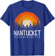 Nantucket Massachusetts MA Shirt Vintage 80s 90s Retro Gift T-Shirt - T-Shirt | Royal