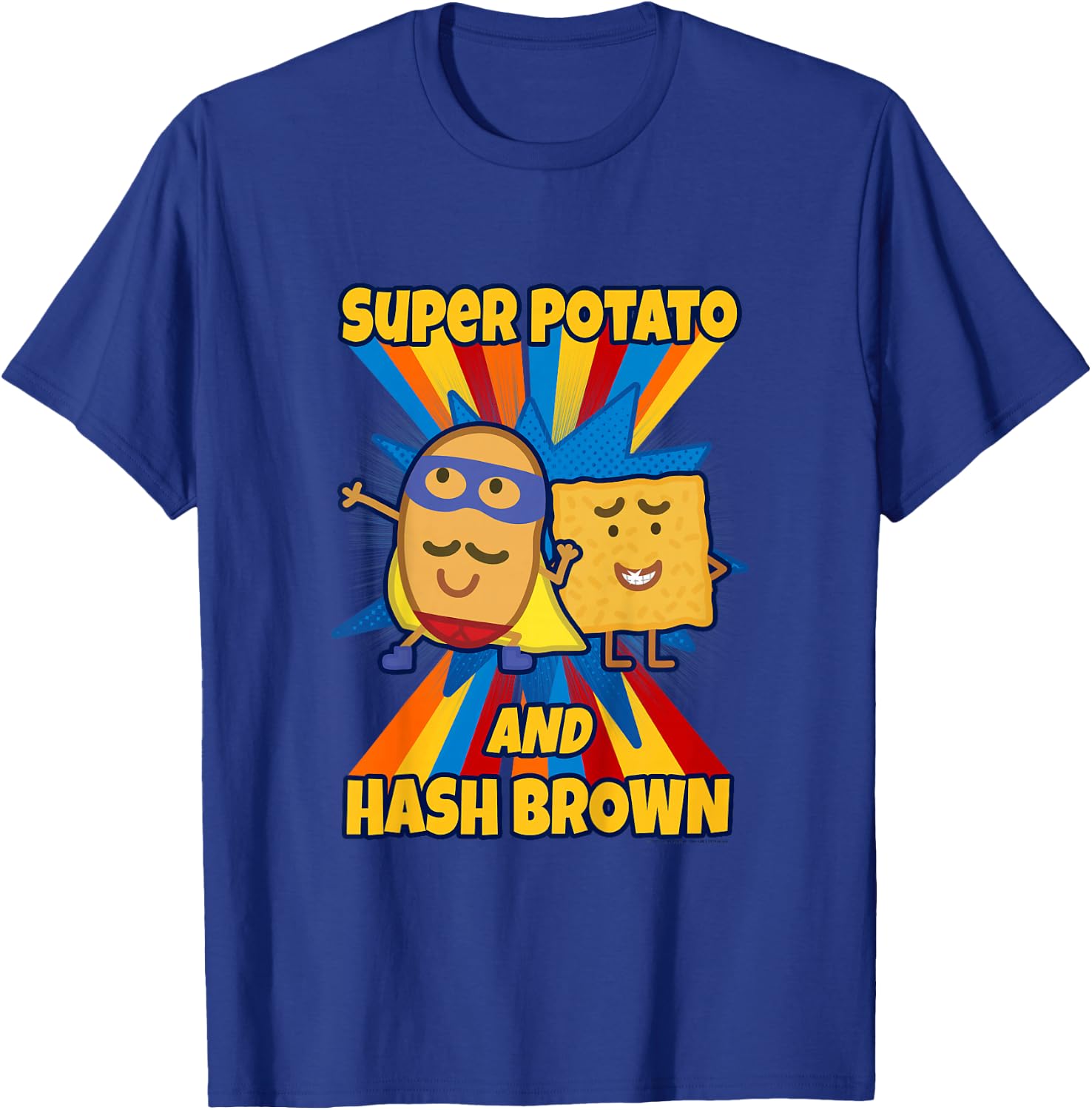 Kids Peppa Pig Super Potato and Hash Brown T-Shirt - T-Shirt | Royal