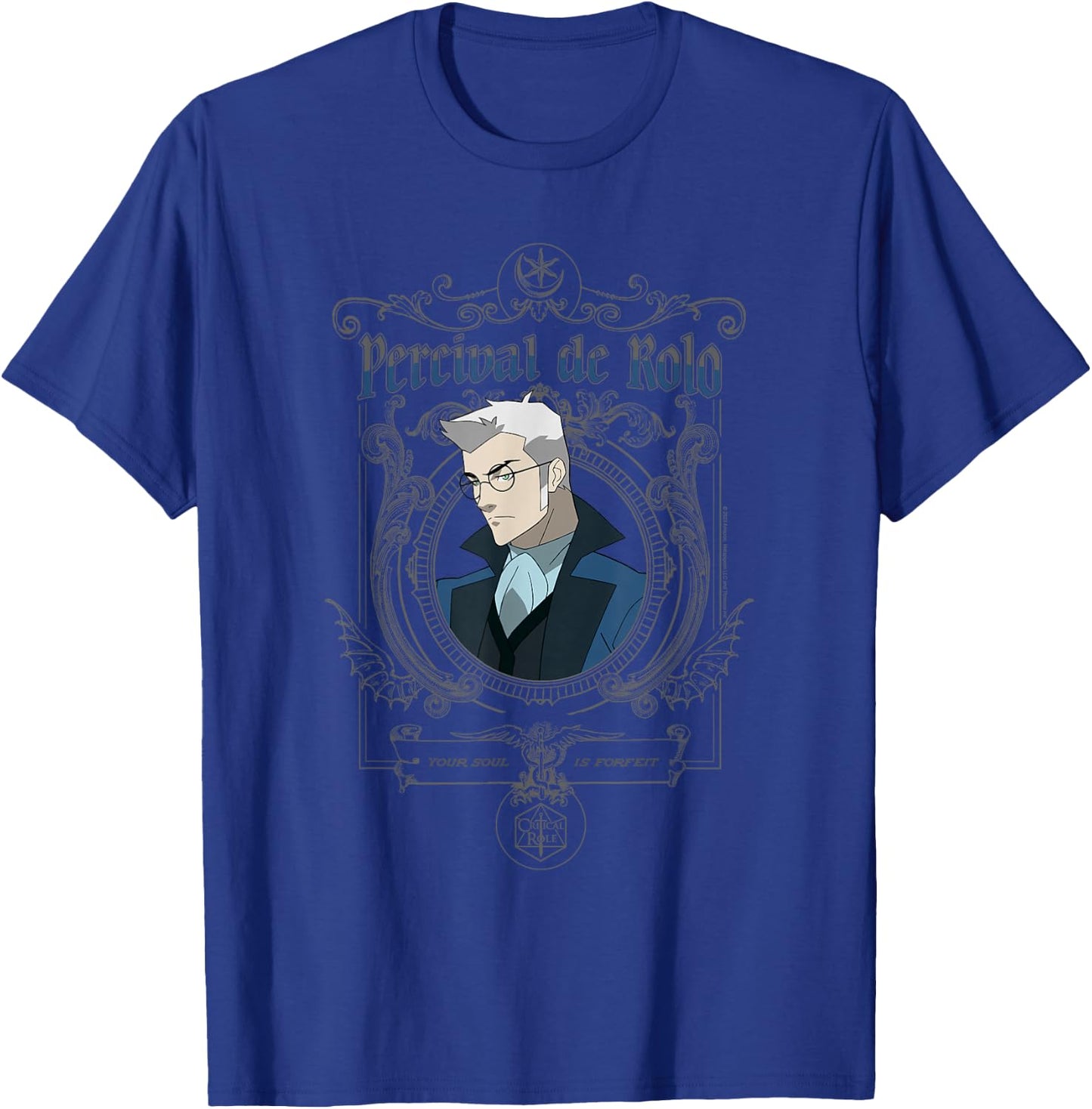 The Legend of Vox Machina Percy Goth Frame Small T-Shirt - T-Shirt | Royal