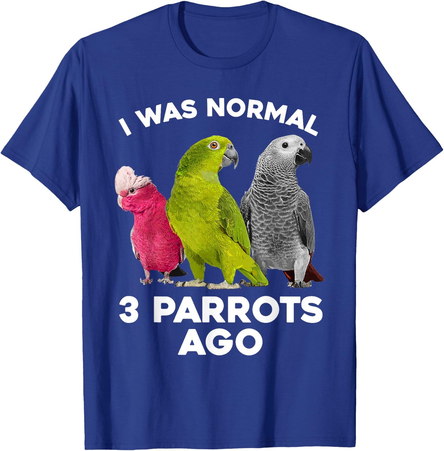 Cool Parrot Art Women Cockatoo Cockatiel Macaw Bird T-Shirt - T-Shirt | Royal