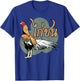 Qaib Thai Rooster Chicken Illustrator Graphics Apparel. T-Shirt - T-Shirt | Royal