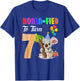 Koalafied To Turn 7th Birthday Koala Bear 7 Year Old Party T-Shirt - T-Shirt | Royal