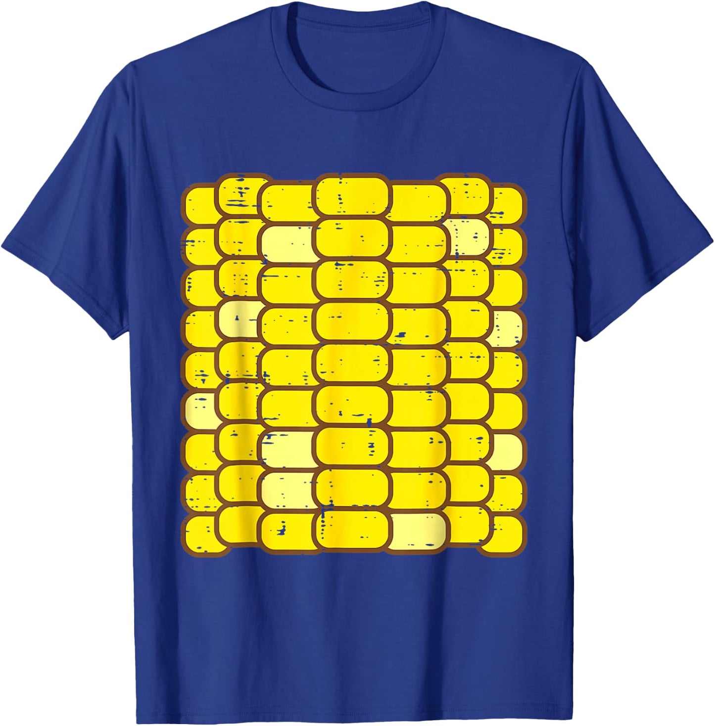 Corn Halloween Costume Funny Foodie Farmer Men Women Kids T-Shirt - T-Shirt | Royal