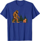 Funny Cavapoo Bigfoot Dog Walking Dog Mom Dad Kids T-Shirt - T-Shirt | Royal