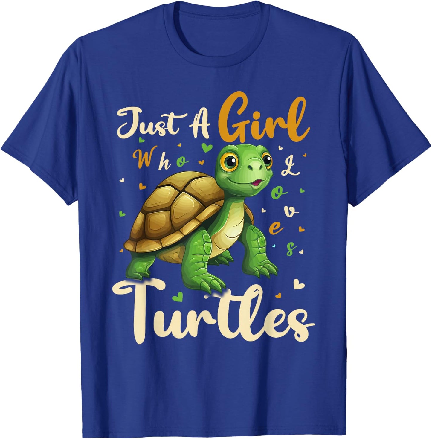 Turtle Lover Just A Girl Who Loves Turtles T-Shirt - T-Shirt | Royal