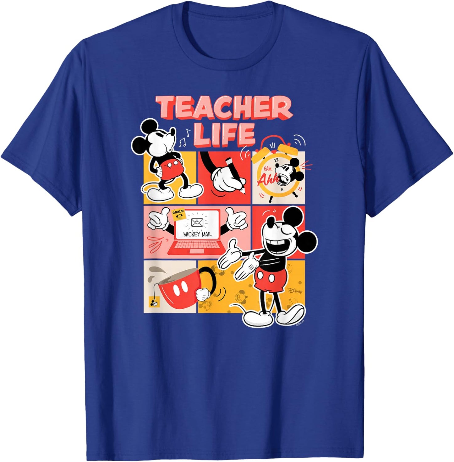 Mickey Mouse - Teacher Life T-Shirt - T-Shirt | Royal