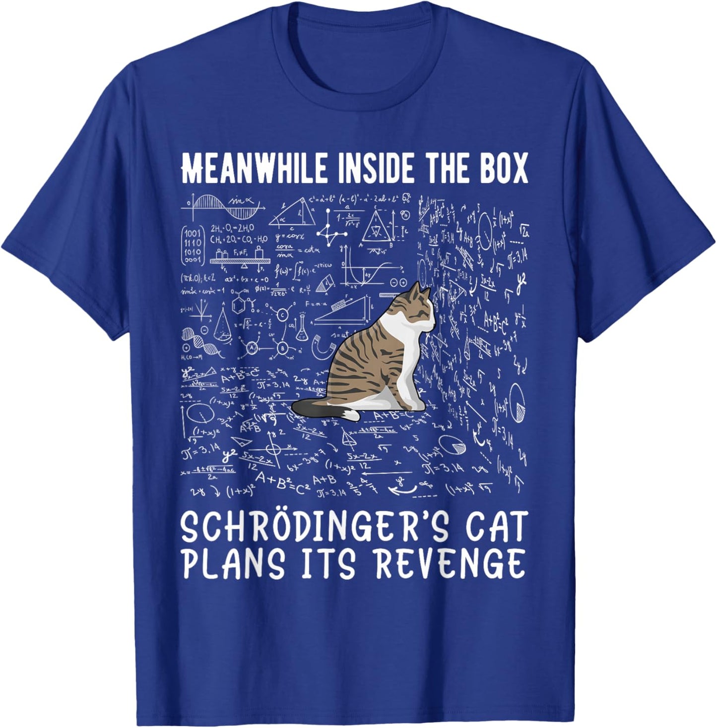 Meanwhile Inside The Box Schrödingers cat Plans its Revenge T-Shirt - T-Shirt | Royal